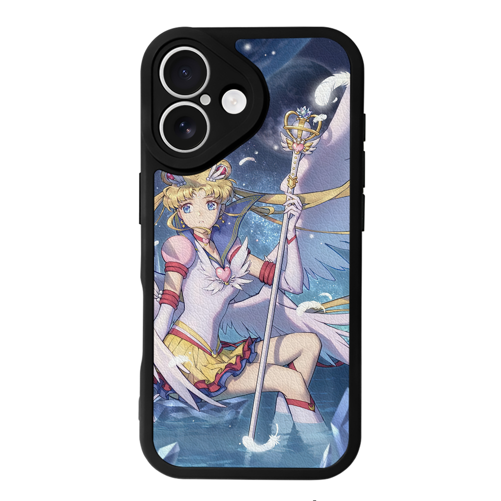 （画像用） 美少女戦士セーラームーン Sailor Moon 【iPhone 16シリーズ対応】シリコンスマホケース（レザー調） 材質：シリコン